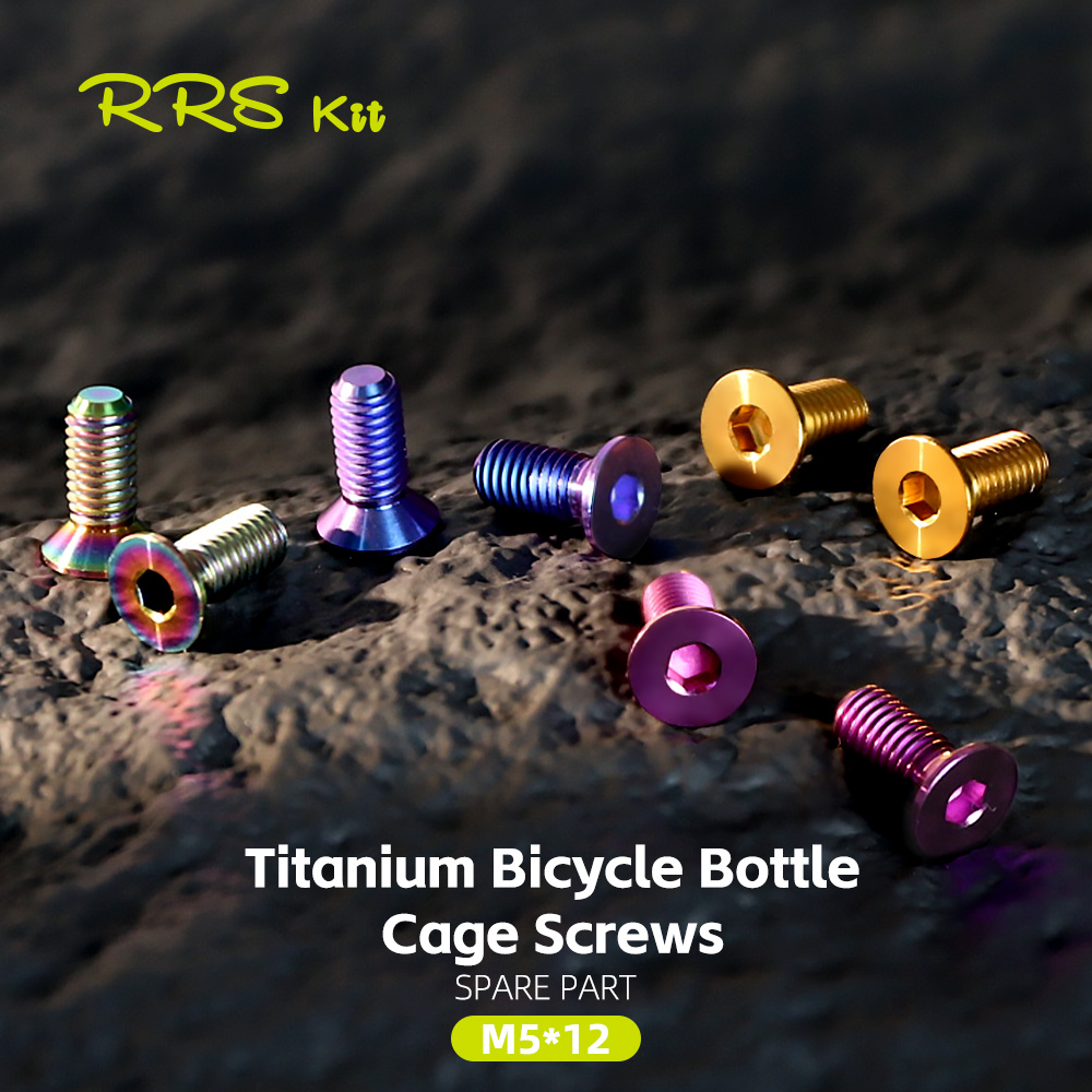 Mountain Biking Water Bottle - Rrskit rower 2 szt. Tytanowe śruby