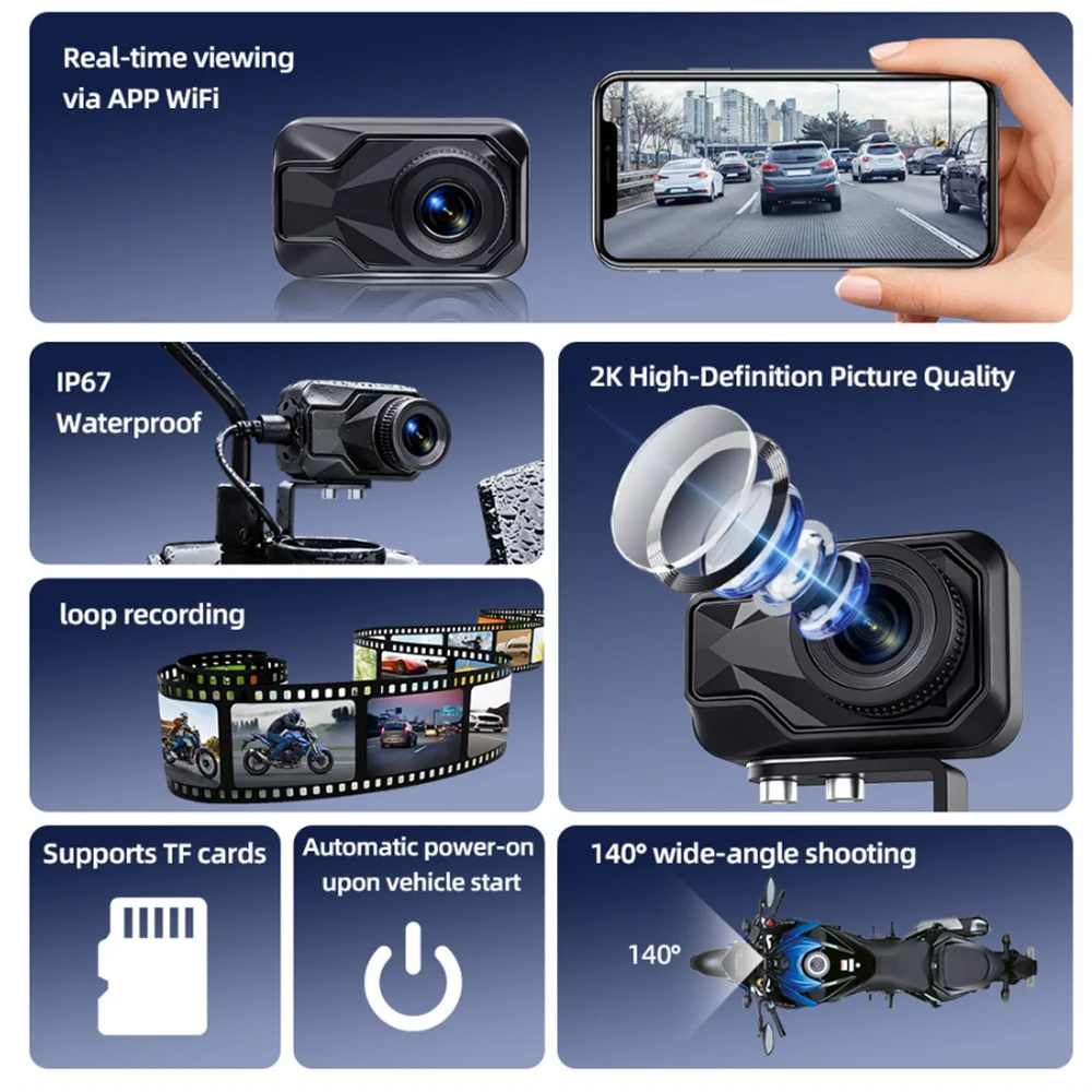 Kamera motocyklowa DVR 2K HD W – Mountain Biking Images recenzja i cena